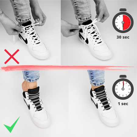 Sznurówki bez wiązania trampki adidasy 